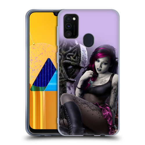 Tom Wood Fantasy Goth Girl Vampire Soft Gel Case for Samsung Galaxy M30s (2019)/M21 (2020)