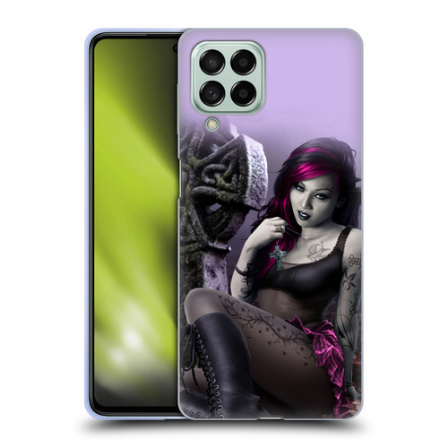 Tom Wood Fantasy Goth Girl Vampire Soft Gel Case for Samsung Galaxy M53 (2022)
