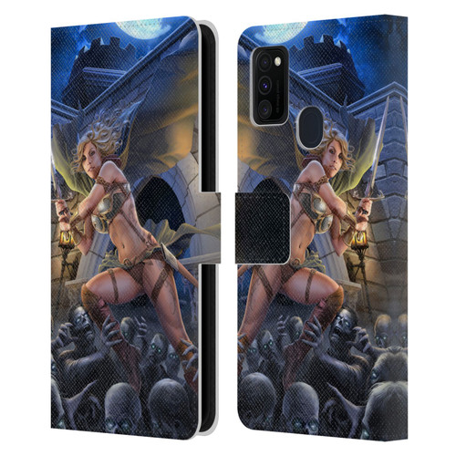 Tom Wood Fantasy Zombie Leather Book Wallet Case Cover For Samsung Galaxy M30s (2019)/M21 (2020)