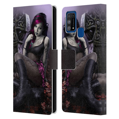 Tom Wood Fantasy Goth Girl Vampire Leather Book Wallet Case Cover For Samsung Galaxy M31 (2020)