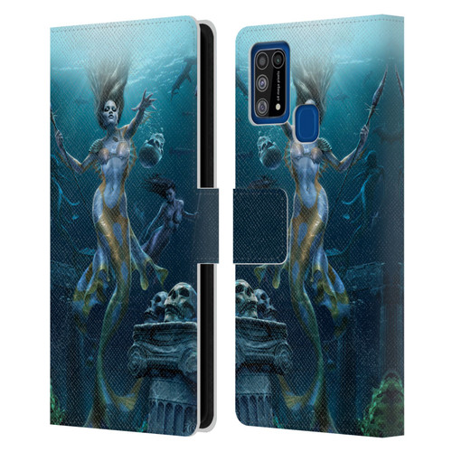 Tom Wood Fantasy Mermaid Hunt Leather Book Wallet Case Cover For Samsung Galaxy M31 (2020)