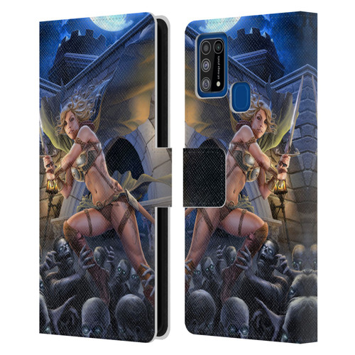 Tom Wood Fantasy Zombie Leather Book Wallet Case Cover For Samsung Galaxy M31 (2020)