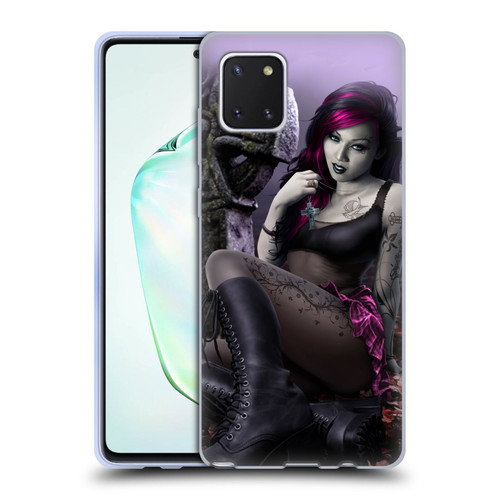 Tom Wood Fantasy Goth Girl Vampire Soft Gel Case for Samsung Galaxy Note10 Lite