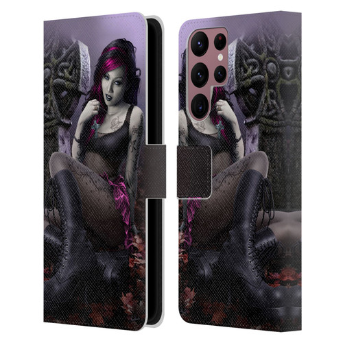 Tom Wood Fantasy Goth Girl Vampire Leather Book Wallet Case Cover For Samsung Galaxy S22 Ultra 5G