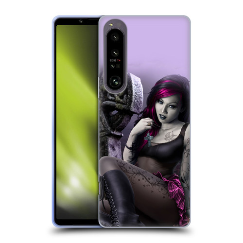 Tom Wood Fantasy Goth Girl Vampire Soft Gel Case for Sony Xperia 1 IV