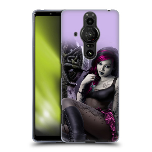 Tom Wood Fantasy Goth Girl Vampire Soft Gel Case for Sony Xperia Pro-I