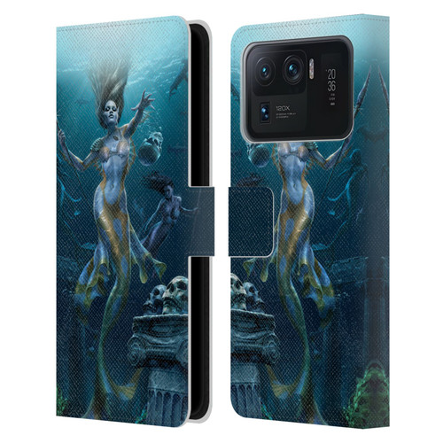 Tom Wood Fantasy Mermaid Hunt Leather Book Wallet Case Cover For Xiaomi Mi 11 Ultra