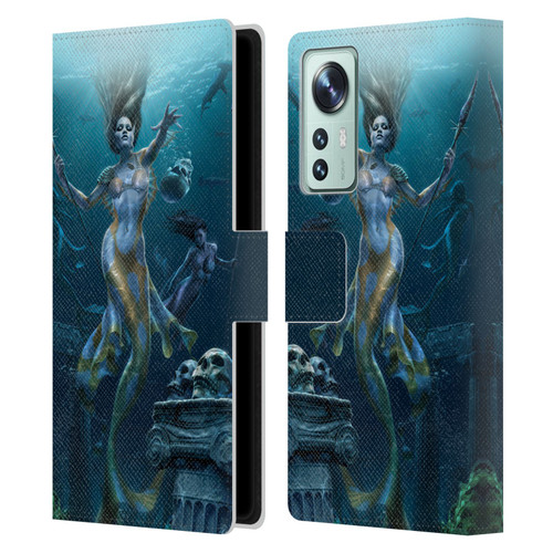 Tom Wood Fantasy Mermaid Hunt Leather Book Wallet Case Cover For Xiaomi 12