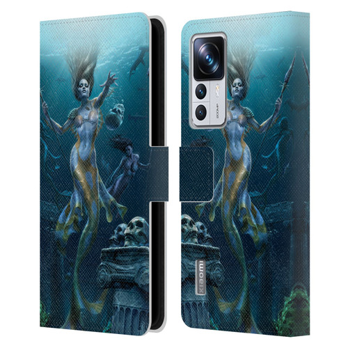 Tom Wood Fantasy Mermaid Hunt Leather Book Wallet Case Cover For Xiaomi 12T Pro