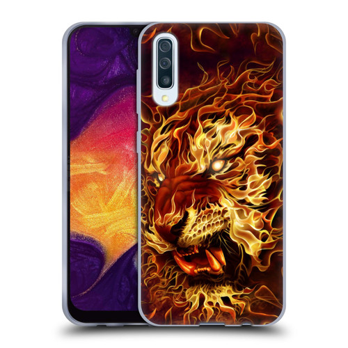 Tom Wood Fire Creatures Tiger Soft Gel Case for Samsung Galaxy A50/A30s (2019)