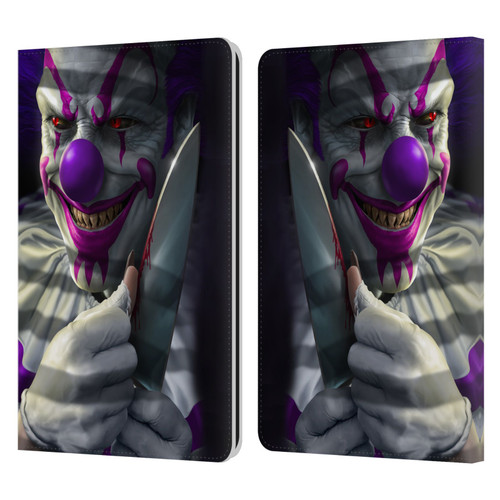 Tom Wood Horror Mischief The Clown Leather Book Wallet Case Cover For Amazon Kindle Paperwhite 1 / 2 / 3