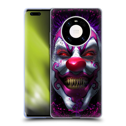 Tom Wood Horror Keep Smiling Clown Soft Gel Case for Huawei Mate 40 Pro 5G