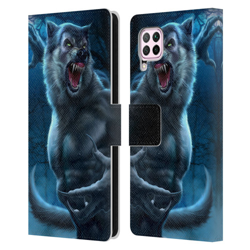 Tom Wood Horror Werewolf Leather Book Wallet Case Cover For Huawei Nova 6 SE / P40 Lite