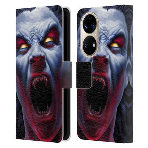 Tom Wood Horror Vampire Awakening Leather Book Wallet Case Cover For Huawei P50