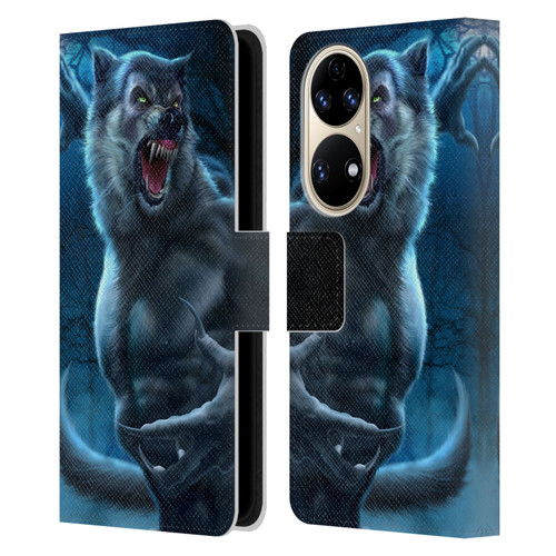 Tom Wood Horror Werewolf Leather Book Wallet Case Cover For Huawei P50