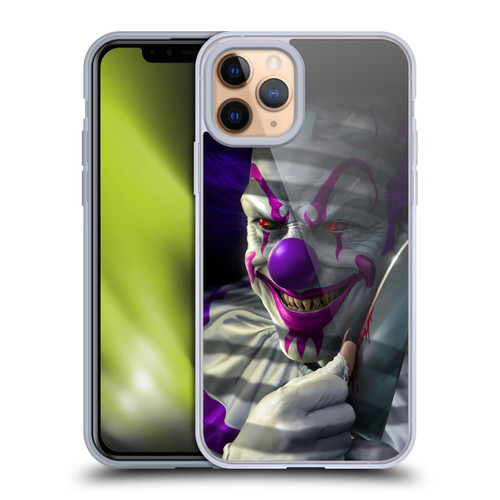 Tom Wood Horror Mischief The Clown Soft Gel Case for Apple iPhone 11 Pro