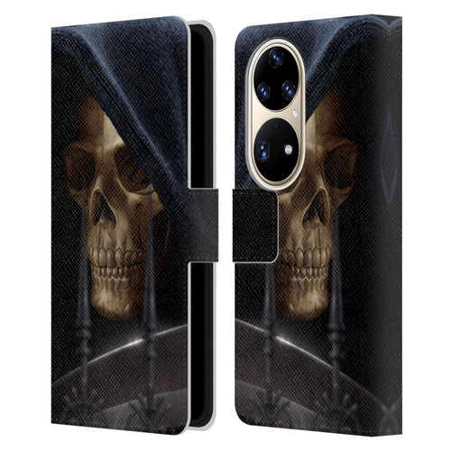 Tom Wood Horror Reaper Leather Book Wallet Case Cover For Huawei P50 Pro