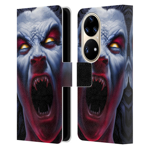 Tom Wood Horror Vampire Awakening Leather Book Wallet Case Cover For Huawei P50 Pro