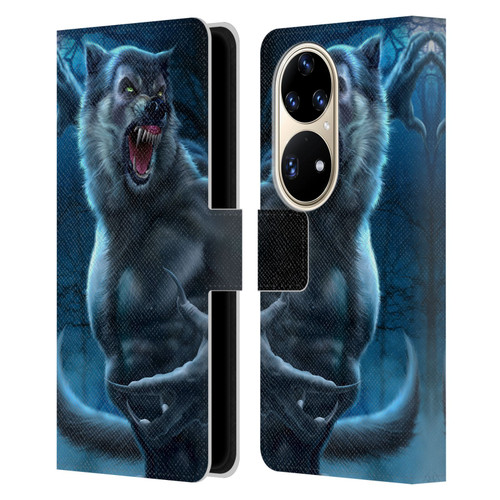 Tom Wood Horror Werewolf Leather Book Wallet Case Cover For Huawei P50 Pro
