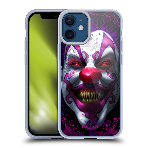 Tom Wood Horror Keep Smiling Clown Soft Gel Case for Apple iPhone 12 Mini