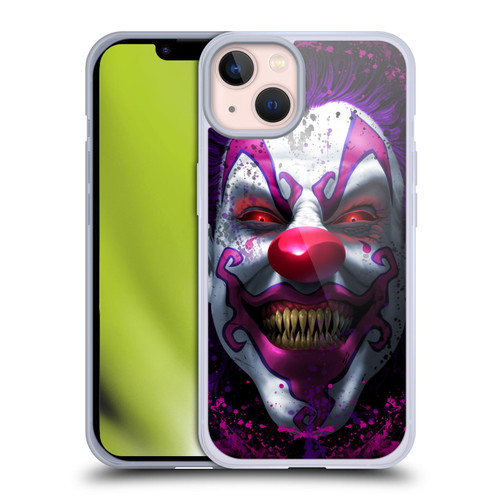 Tom Wood Horror Keep Smiling Clown Soft Gel Case for Apple iPhone 13