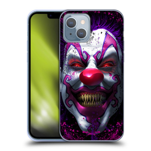 Tom Wood Horror Keep Smiling Clown Soft Gel Case for Apple iPhone 14