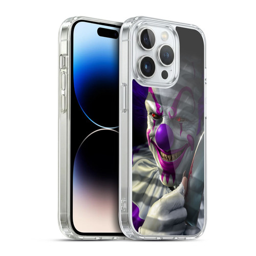 Tom Wood Horror Mischief The Clown Soft Gel Case for Apple iPhone 14 Pro & MagSafe