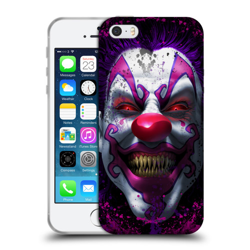 Tom Wood Horror Keep Smiling Clown Soft Gel Case for Apple iPhone 5 / 5s / iPhone SE 2016