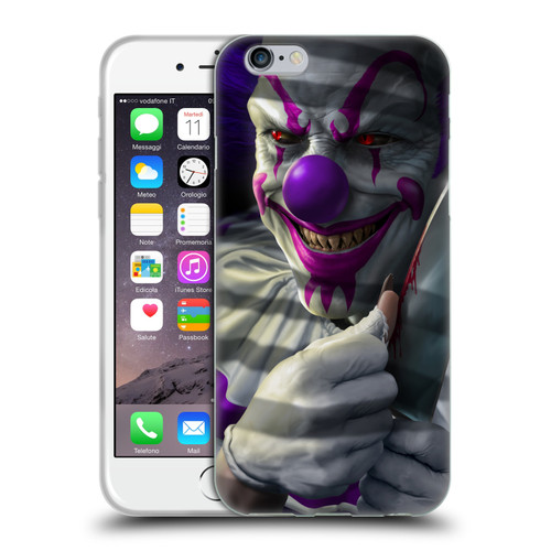 Tom Wood Horror Mischief The Clown Soft Gel Case for Apple iPhone 6 / iPhone 6s