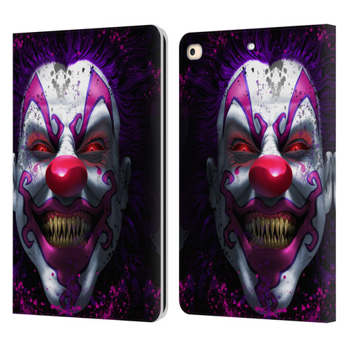 Tom Wood Horror Keep Smiling Clown Leather Book Wallet Case Cover For Apple iPad 9.7 2017 / iPad 9.7 2018