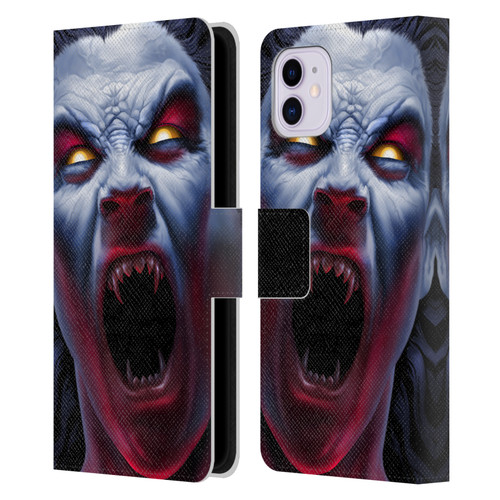 Tom Wood Horror Vampire Awakening Leather Book Wallet Case Cover For Apple iPhone 11
