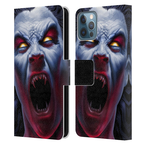 Tom Wood Horror Vampire Awakening Leather Book Wallet Case Cover For Apple iPhone 12 / iPhone 12 Pro