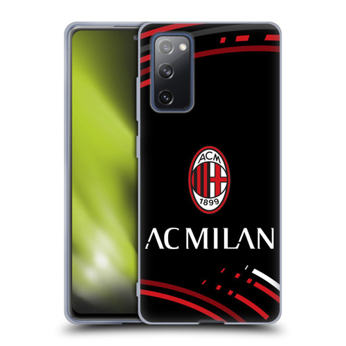 AC Milan Crest Patterns Curved Soft Gel Case for Samsung Galaxy S20 FE / 5G