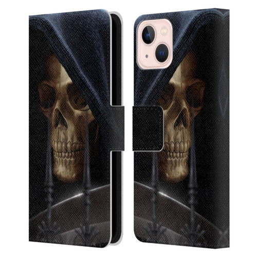 Tom Wood Horror Reaper Leather Book Wallet Case Cover For Apple iPhone 13