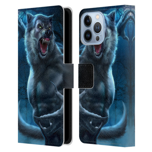 Tom Wood Horror Werewolf Leather Book Wallet Case Cover For Apple iPhone 13 Pro Max