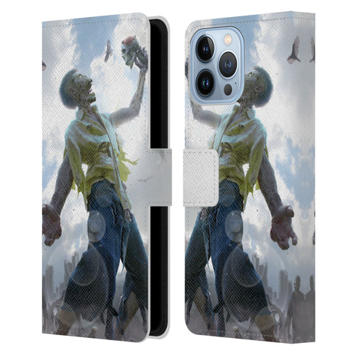 Tom Wood Horror Zombie Scraps Leather Book Wallet Case Cover For Apple iPhone 13 Pro Max