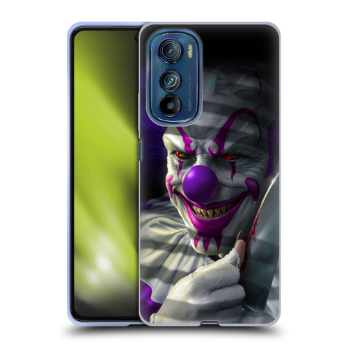 Tom Wood Horror Mischief The Clown Soft Gel Case for Motorola Edge 30