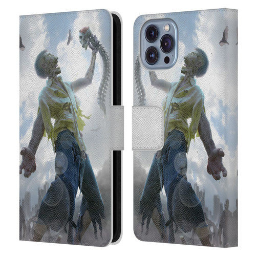 Tom Wood Horror Zombie Scraps Leather Book Wallet Case Cover For Apple iPhone 14