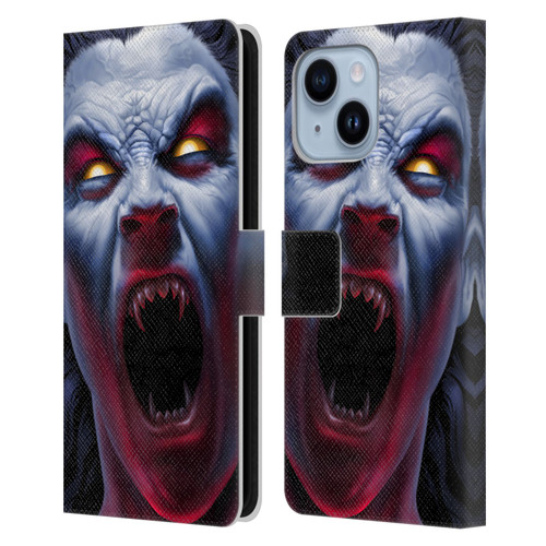 Tom Wood Horror Vampire Awakening Leather Book Wallet Case Cover For Apple iPhone 14 Plus