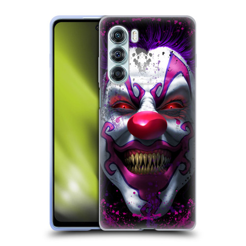 Tom Wood Horror Keep Smiling Clown Soft Gel Case for Motorola Edge S30 / Moto G200 5G