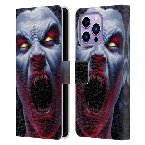 Tom Wood Horror Vampire Awakening Leather Book Wallet Case Cover For Apple iPhone 14 Pro Max