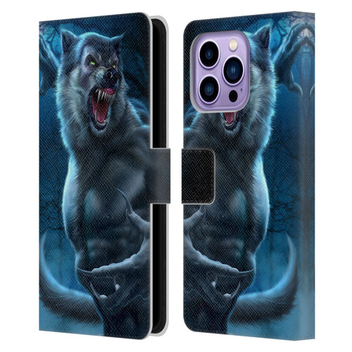 Tom Wood Horror Werewolf Leather Book Wallet Case Cover For Apple iPhone 14 Pro Max