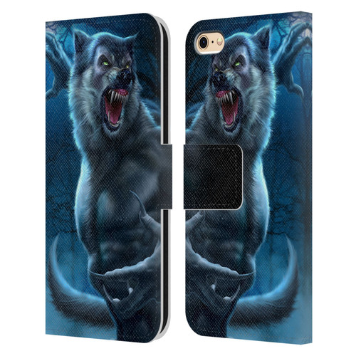 Tom Wood Horror Werewolf Leather Book Wallet Case Cover For Apple iPhone 6 / iPhone 6s