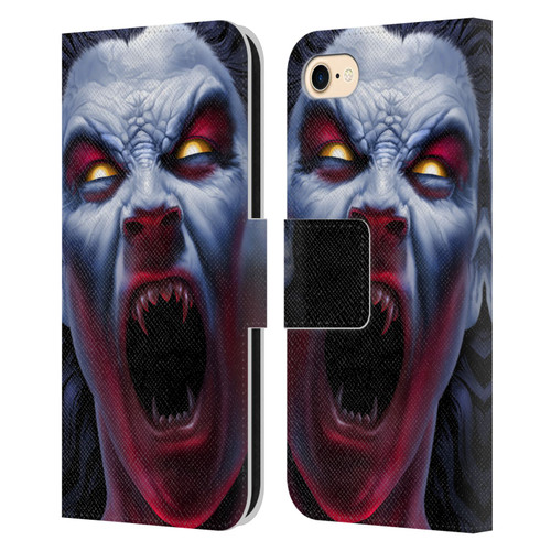Tom Wood Horror Vampire Awakening Leather Book Wallet Case Cover For Apple iPhone 7 / 8 / SE 2020 & 2022