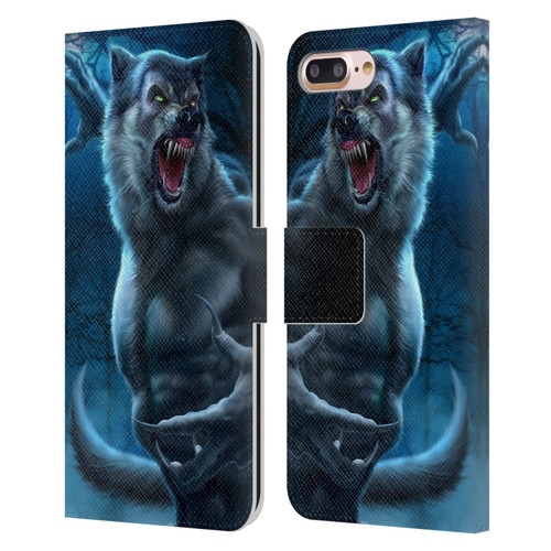 Tom Wood Horror Werewolf Leather Book Wallet Case Cover For Apple iPhone 7 Plus / iPhone 8 Plus