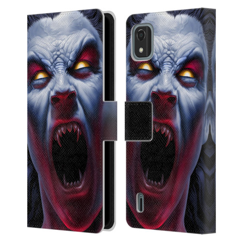 Tom Wood Horror Vampire Awakening Leather Book Wallet Case Cover For Nokia C2 2nd Edition