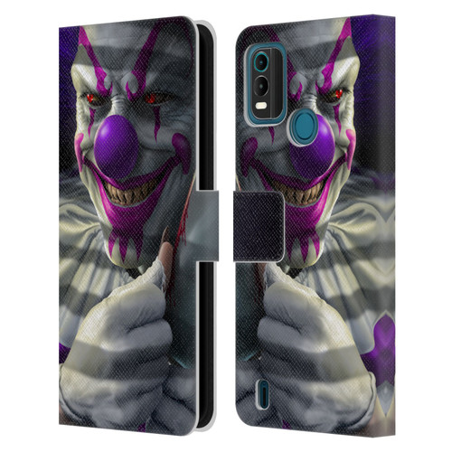 Tom Wood Horror Mischief The Clown Leather Book Wallet Case Cover For Nokia G11 Plus