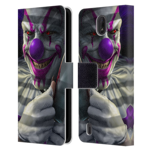 Tom Wood Horror Mischief The Clown Leather Book Wallet Case Cover For Nokia C01 Plus/C1 2nd Edition