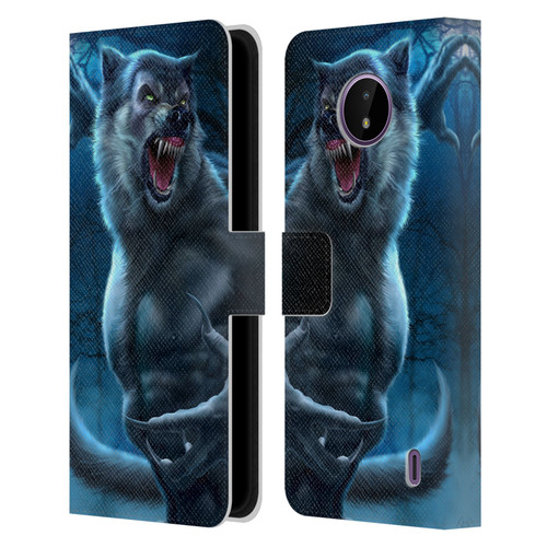 Tom Wood Horror Werewolf Leather Book Wallet Case Cover For Nokia C10 / C20