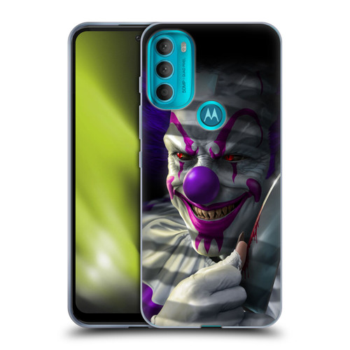 Tom Wood Horror Mischief The Clown Soft Gel Case for Motorola Moto G71 5G